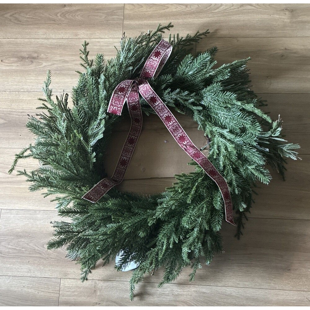 26" Christmas Holiday Faux Wreath. Threshold designed By Studio McGee